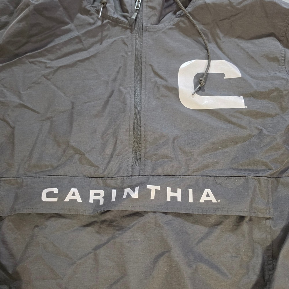 Independent Trading Co Carinthia Windbreaker Jacket Black Quarter Zip Mens 3XL - Picture 2 of 13